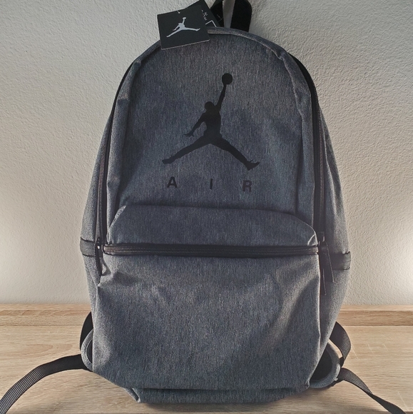 gray jordan backpack